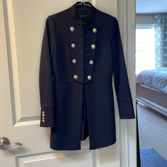 Zara Military Style Long Blazer - Picture 5 of 8